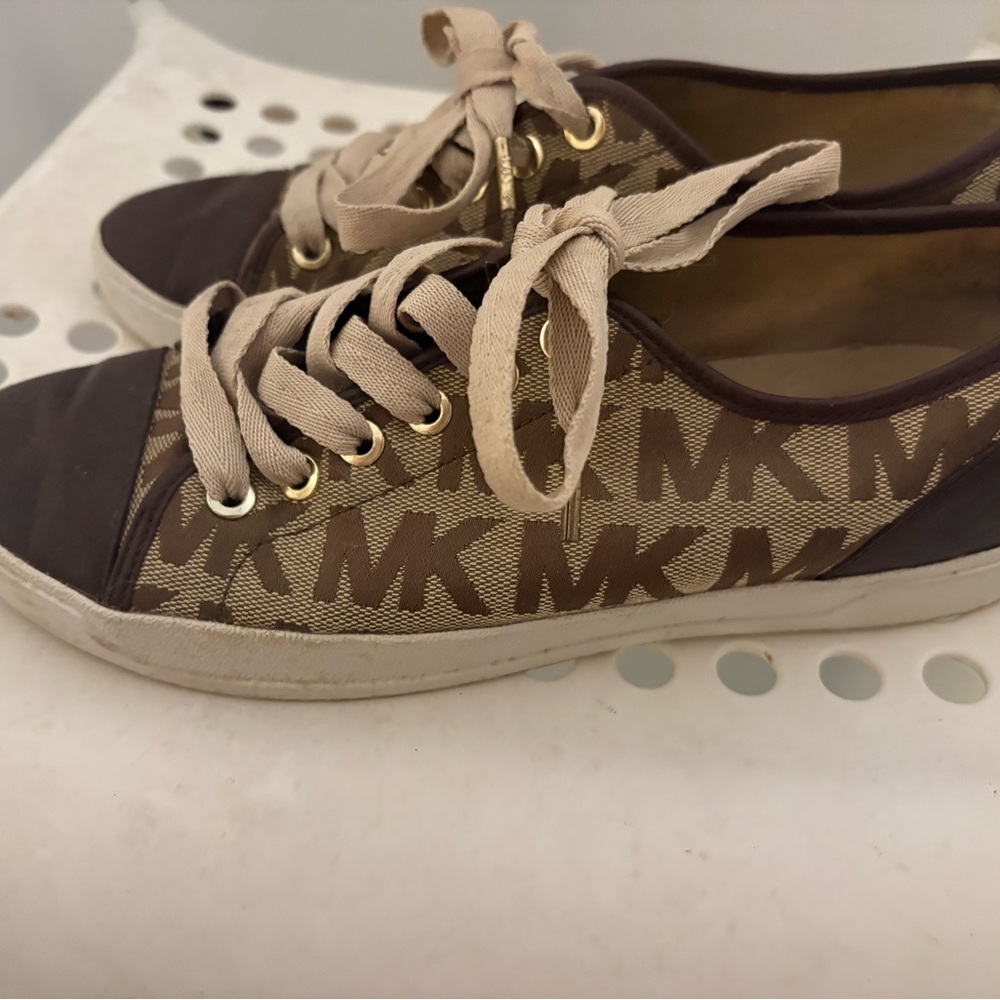 Michael Kors Brown and Tan Sneakers